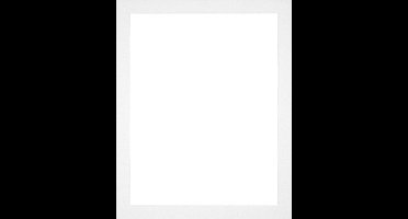 Passe-Partout Fotomaat 18x24 cm - Lijstmaat 25x30 cm - Wit - Museumkarton - Fotolijst niet inbegrepen