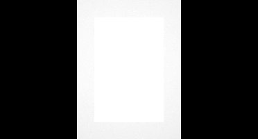 Passe-Partout Fotomaat 20x30 cm - Lijstmaat 30x40 cm - Wit - Museumkarton - Fotolijst niet inbegrepen