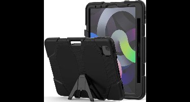 Hoes geschikt voor iPad Air 2022 / 2020 10.9 Inch - Robuuste Armor Case Hoes met Ingebouwde Screenprotector