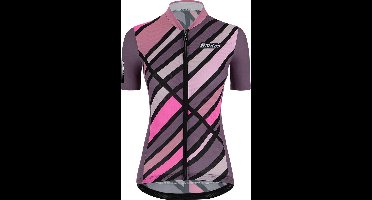 Santini Fietsshirt Korte mouwen Paars Dames - Eco Sleek Raggi S/S Jersey For Women Vigneto Purple - S