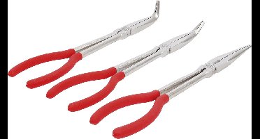 BGS - Lange tangen Set - 3 stuks - gebogen en Rechte bektang - BGS415