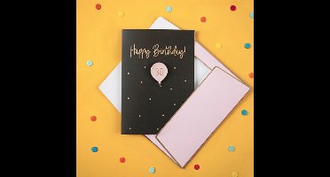 Partydeco - Wenskaart - Happy Birthday 30 met speld