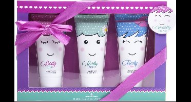 Treffina Badgeschenkset Sweet Faces Junior Paars/roze 3-delig