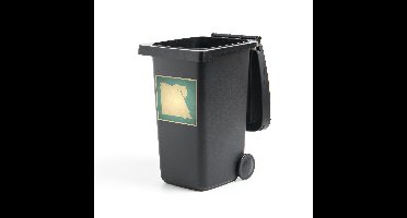 Container sticker Egypte illustratie - Illustratie van Egypte in retro-stijl Klikosticker - 40x40 cm - kliko sticker - weerbestendige containersticker