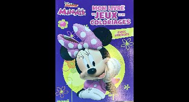 Disney Minnie Mouse - kleurboek - activiteitenboek met educatieve opdrachten in het Frans - met stickers - 64 pagina's