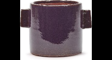 Serax Bloempot Sierpot Aubergine / paars D 13.5 cm H 12 cm