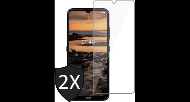 Screenprotector geschikt voor Nokia 1.4 - Gehard Glas Beschermglas Tempered Glass Screen Protector - 2 Stuks