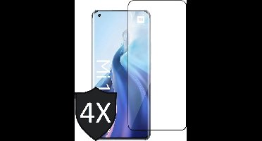 Screenprotector geschikt voor Xiaomi Mi 11 - 4x Full Screen Protector