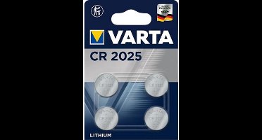 Varta CR2025 Knoopcel Batterijen | 4 stuks