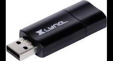 Xlyne Wave USB-stick 4 GB Zwart, Oranje 7104000 USB-A 2.0