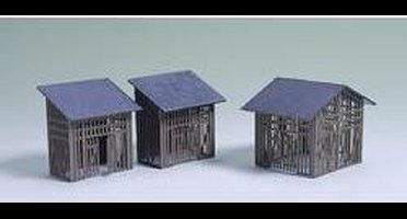 Auhagen 42 636 H0/TT houten schuurtjes (2 stuks) Bouwpakket