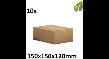 Power Escorts - Gerecycled - 10 stuks - Verzenddoos - 150 x 150 x 120 mm - bruin