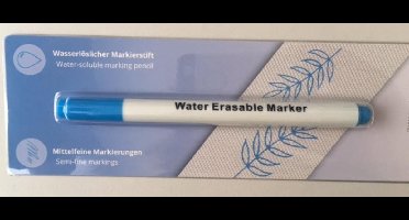 Verdwijnstift, aqua trick-marker, uitwasbaar, textiel markeerstift, blauw