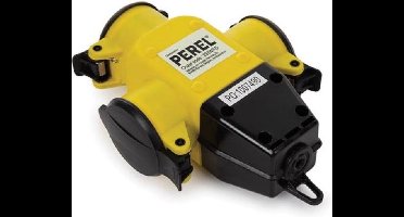 Perel 3-Voudige Koppelstekker Met Klapdeksels - Randaarde