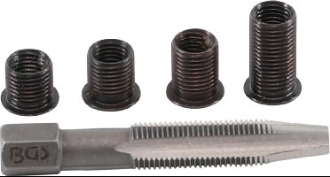 BGS - Bougie Schroefdraad Reparatie set - M8 x 1.0 | 5 stuks - BGS167