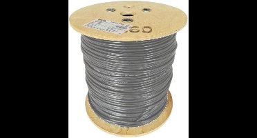 FTP (UTP) Cat.6a LSNH Belden 10GXE00D grijs 100 meter haspel / 10 Gbps Netwerkkabel / Internet Kabel / LAN kabel