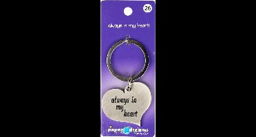 Hart sleutelhanger - Always in my heart