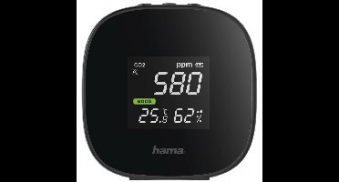 Hama Luchtkwaliteitsmeter "Safe" - CO2 - temperatuur - vochtigheidsmeting