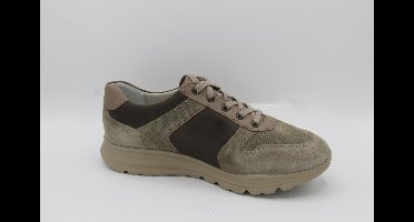 Mephisto- Brayan- Sportieve veterschoen- Light kaki- beige- breed- maat 7,5 ( 41,5)