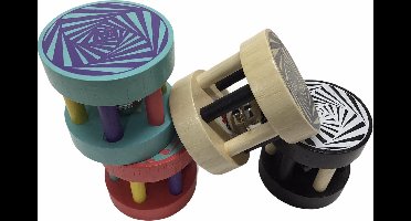 3 Vrolijke baby rammelaars (set van 3 verschillende kleuren)