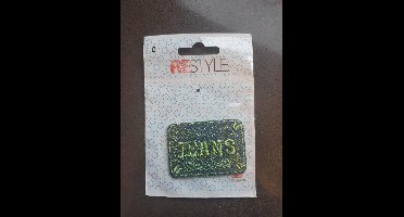 Restyle strijkappicatie 'jeans groen' 4 stuks