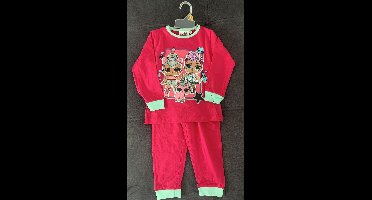 LOL Surprise - Pyjama - 100% Katoen - Meisjespyjama - Donkerroze - Maat 98 - L.O.L. Surprise!