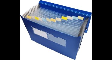 EXXO-HFP # 41627 - A4 "GROEI" Vakkenmap - 12 Tabs & 13 Vakken - Blauw - 1 stuks