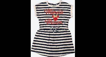 Disney Minnie Mouse jurk/tuniek - donkerblauw gestreept - maat 122/128 (8 jaar)