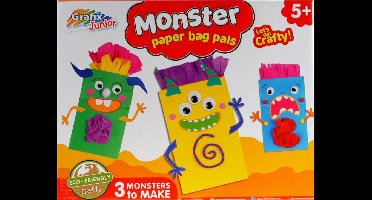 Paper bag pals - papieren zakjes maken  GRAFIX - knutselset