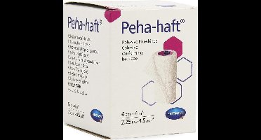 Peha-haft color latexvrije fixatiezwachtel. blauw  6 cm x 4 meter