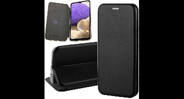 Hoesje geschikt voor Samsung Galaxy A32 5G - Book Case Kunstleer ThinShield Zwart