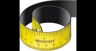 Westcott liniaal - 30cm - magnetisch - oprolbaar - AC-E15590