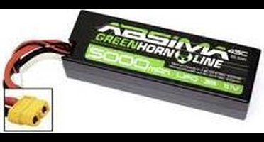 Absima LiPo accupack 11.1 V 5000 mAh Aantal cellen: 3 50 C Stick hardcase XT60