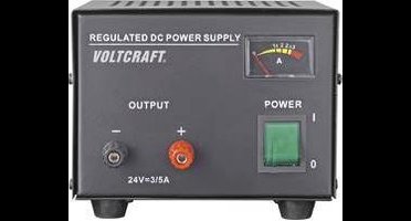 VOLTCRAFT FSP-1243 Labvoeding, vaste spanning 24 V/DC (max.) 3 A (max.) 72 W Aantal uitgangen: 1 x