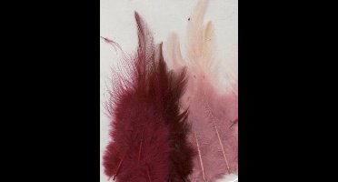 Creative Feathers 8,5-15cm 15pcs wine