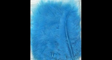 Marabou veren turkoois 15 Stuks