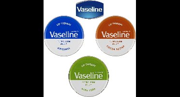 Vaseline lip therapy - 3 delig - Aloë Vera  ,Cocoa Butter en Original