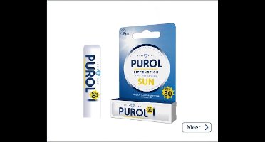 Purol - lippenstick balsem sun - vegan - SPF30 - lippenbalsem stick