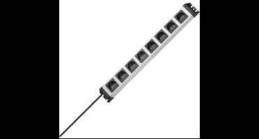 Kopp 226920014 Stekkerdoos 8-voudig Grijs, Zwart Randaarde stekker 1 stuk(s)