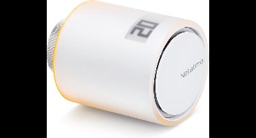 Netatmo Slimme Radiatorknop – Slimme Thermostaatknop – 1 Stuks Uitbreiding - geschikt voor Google Home, Alexa & Apple HomeKit