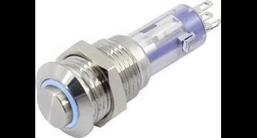 TRU COMPONENTS TC-6647576 LAS4GQH-11E/B/24V/S Druktoets 48 V 2 A 1x uit/(aan) Moment Blauw 1 stuk(s)