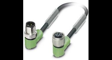 Phoenix Contact 1539460 Sensor/actuator connector, geassembleerd M12 Aantal polen: 4 Stekker, haaks, Bus, haaks 15.00 m