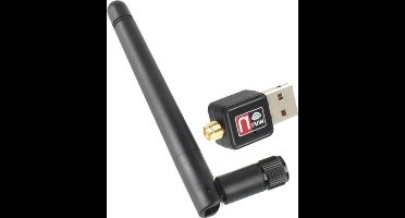 A03 USB Wifi Adapter- USB Wifi- Ethernet - TFU - 802.11n / g / b - 2.4G - Zwart