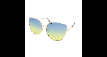 Sun Fun Oversized Retro Zonnebril - Premium Zonnebril - Dames - Trendy & Cool - Festival Zonnebril - UV400