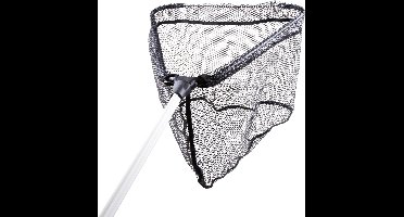 Eurocatch Landingnet Rubber - Schepnet - Visnet - 50x50 cm - Opklapbaar - Aluminium steel - Uitschuifbaar - 2m - Stevig