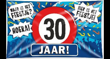 Paperdreams - Gevelvlag XXL - 30 Jaar (150 x 90 cm)