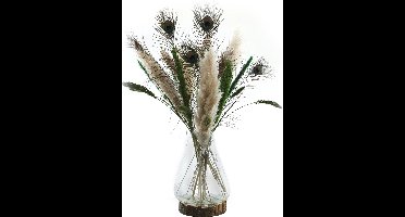 Mica Decorations Atlas Terrarium - H37 x Ø31 cm - Glas - Transparant