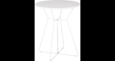 Mica Decorations Grasse Tuintafel - H70 x Ø60 cm - Metaal - Wit