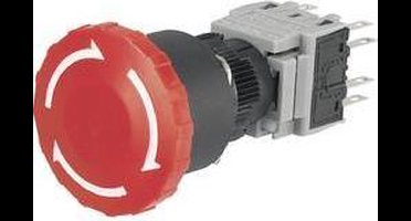 TRU COMPONENTS LAS1-BY-22TSA Noodstopschakelaar 250 V/AC 3 A 2x NC, 2x NO IP40 1 stuk(s)