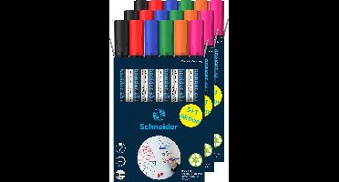 Schneider whiteboard stiften - Maxx 290 - ronde punt - 3x doos - 5+1 gratis - voor whiteboard - S-399317